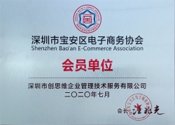 “電子商務(wù)協(xié)會會員單位”榮譽證書